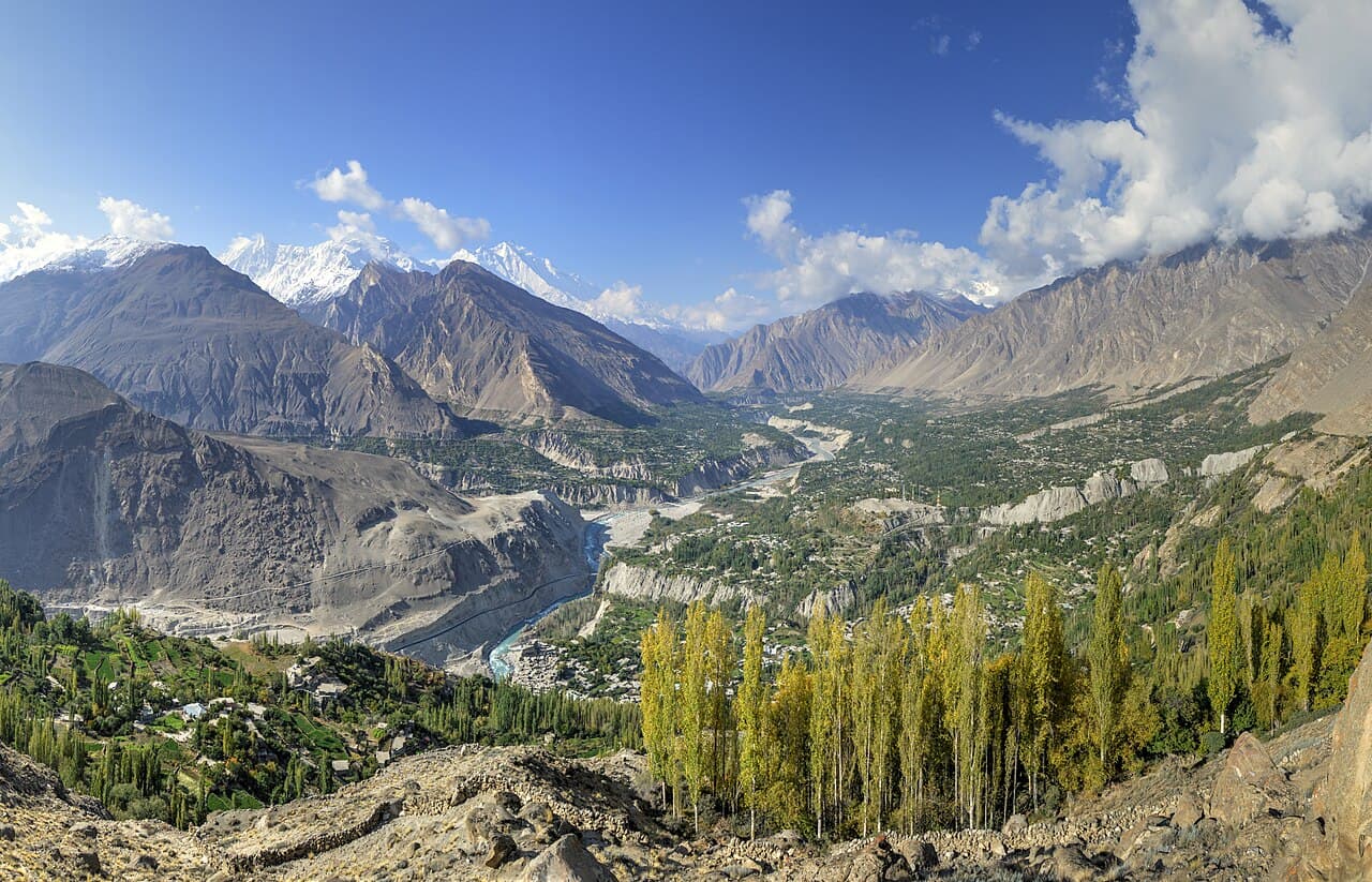 Hunza Valley in Islamic Republic of Pakistan